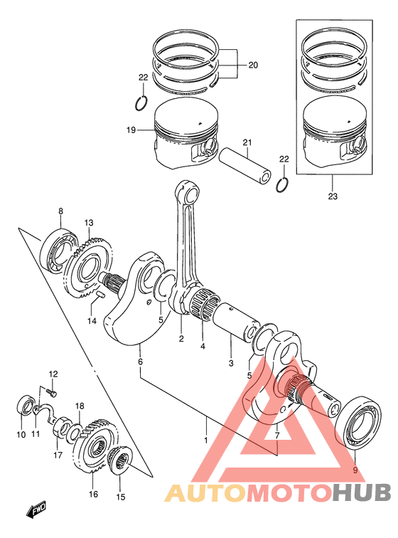 Вал коленчатый