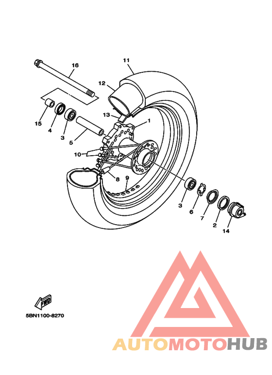 Переднее колесо