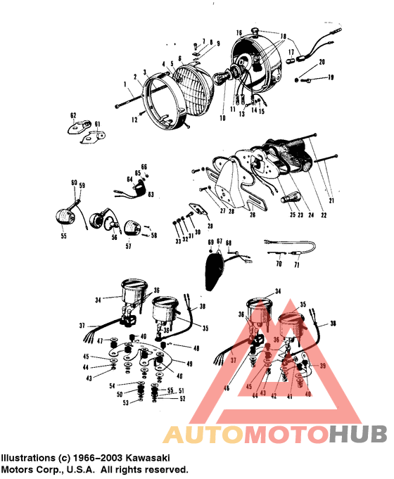 Headlight/taillight/meters  2
