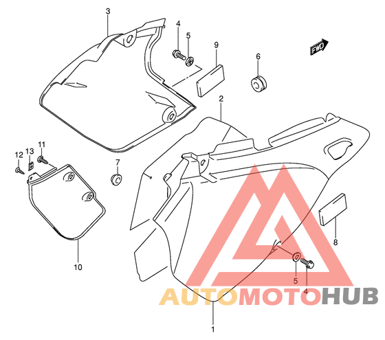 Обтекатель задний