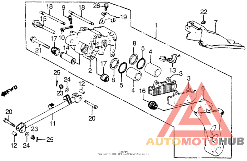 Задний суппорт