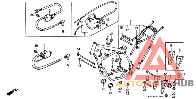 Frame body/ignition coil