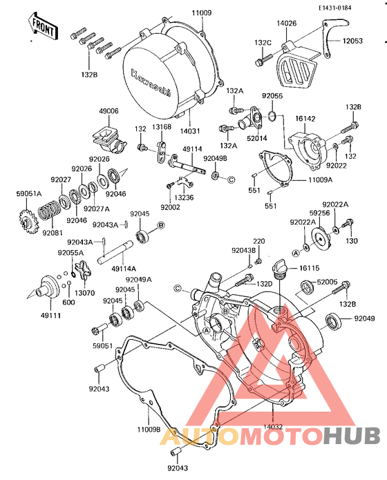 Engine covers/water pump