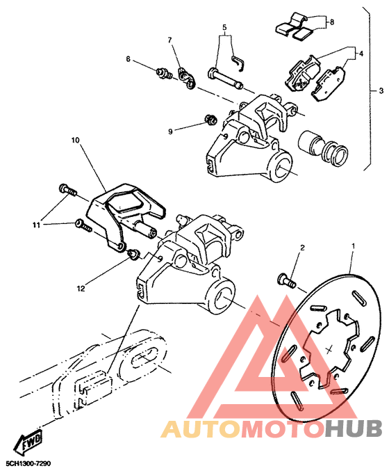Задний суппорт