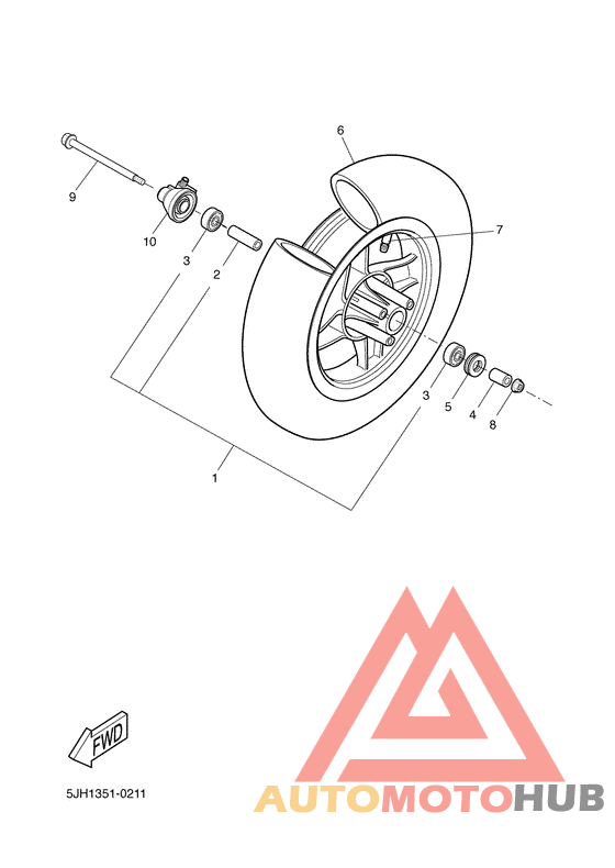 Переднее колесо