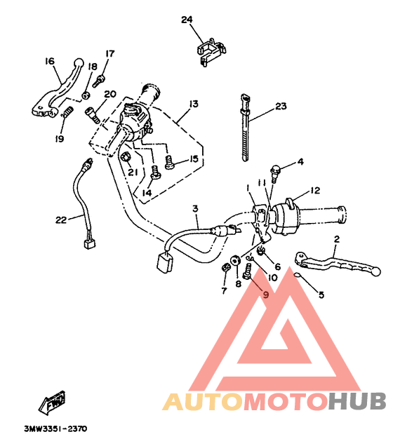 Handle switch. lever