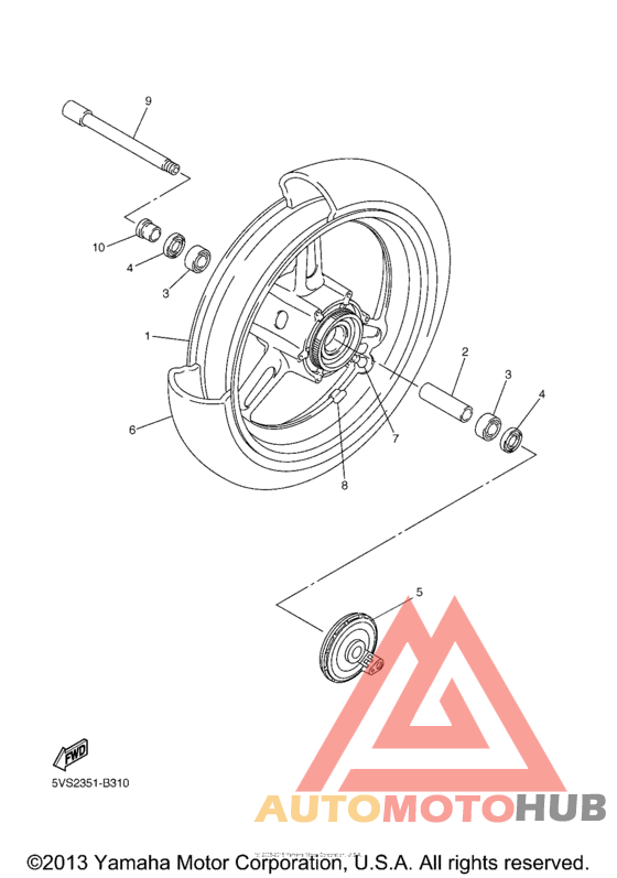 Переднее колесо