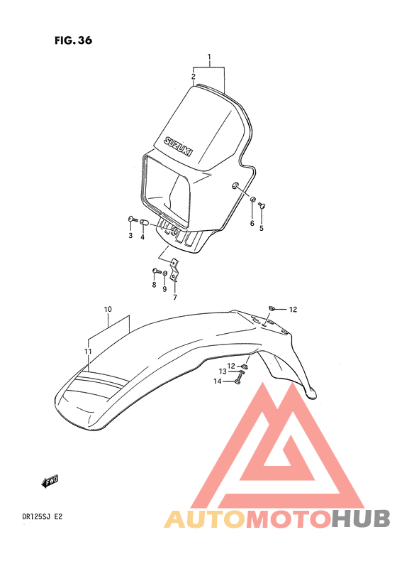 Headlamp cover - front fender