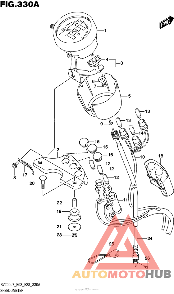 Speedometer (Rv200L7 E03)