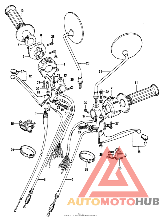 Handle switch + cable k1-76