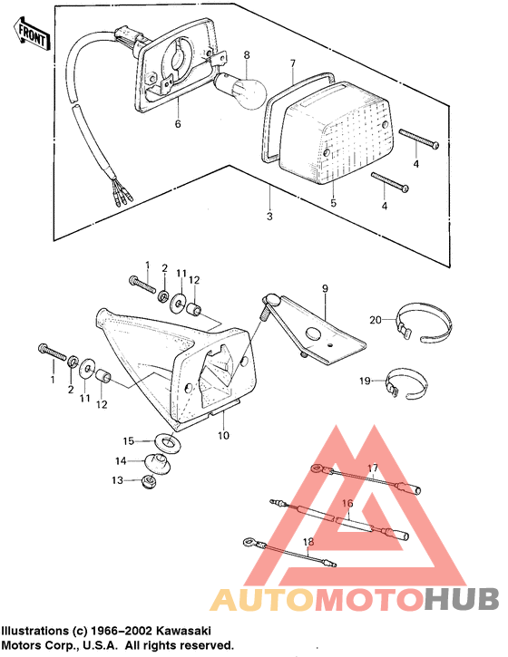 Taillight/chassis electrical equipment