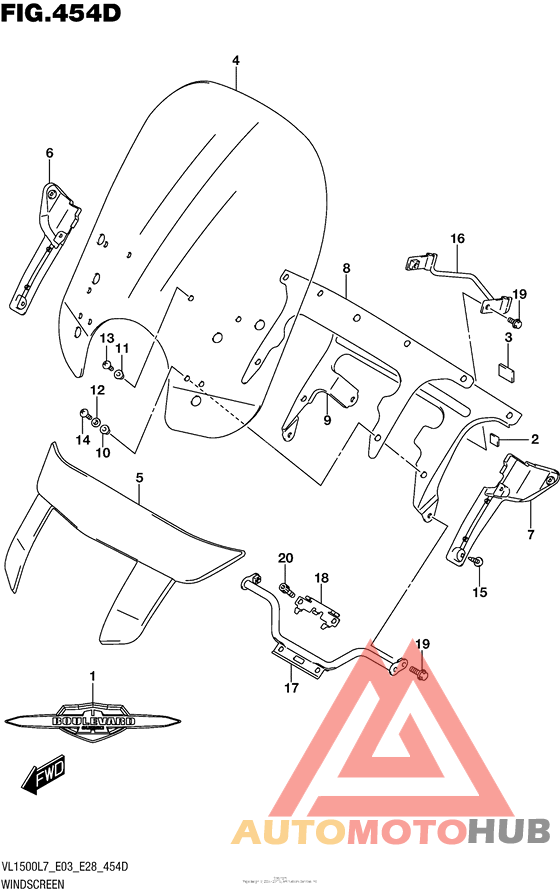 Windscreen (Vl1500Tl7 E33)