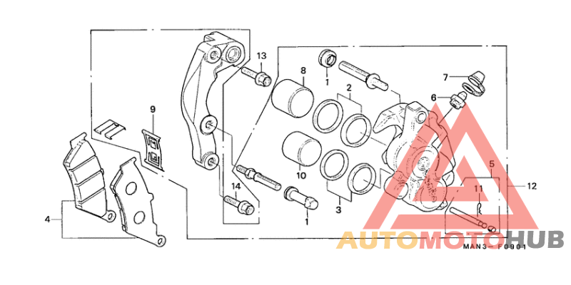 Передний суппорт