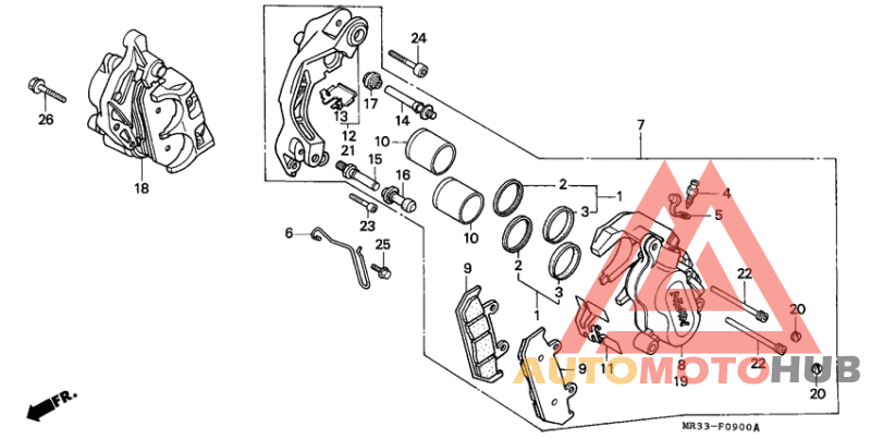 Передний суппорт