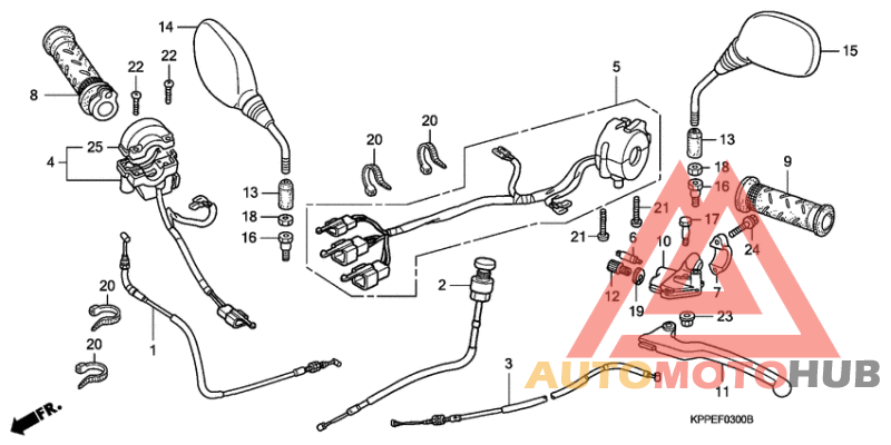 Handle lever/switch/cable