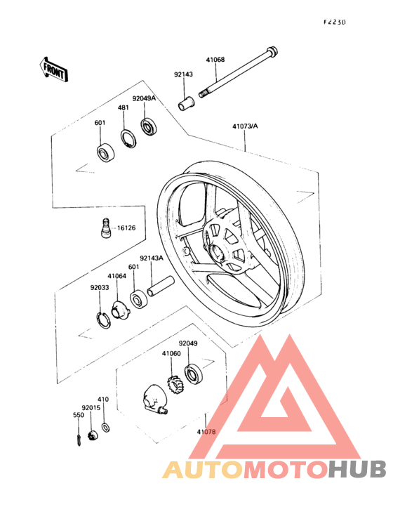Переднее колесо