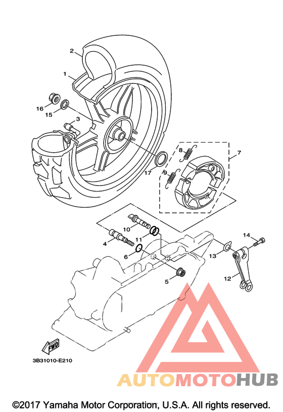 Переднее колесо