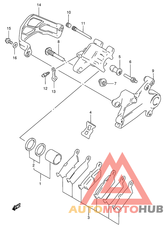 Задний суппорт