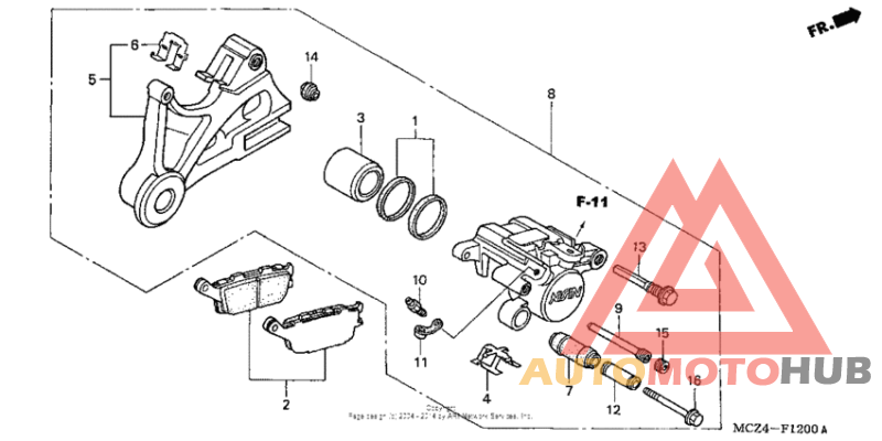 Задний суппорт