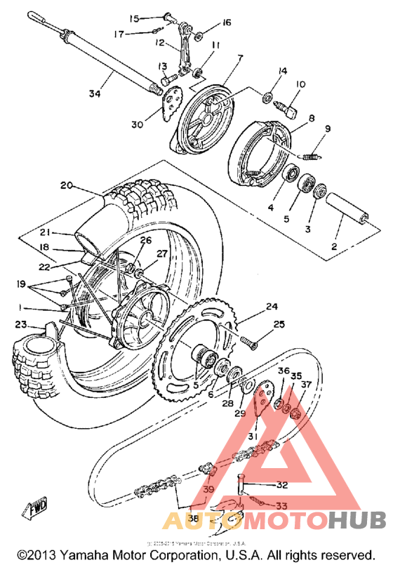 Переднее колесо