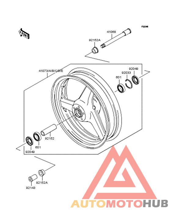 Переднее колесо