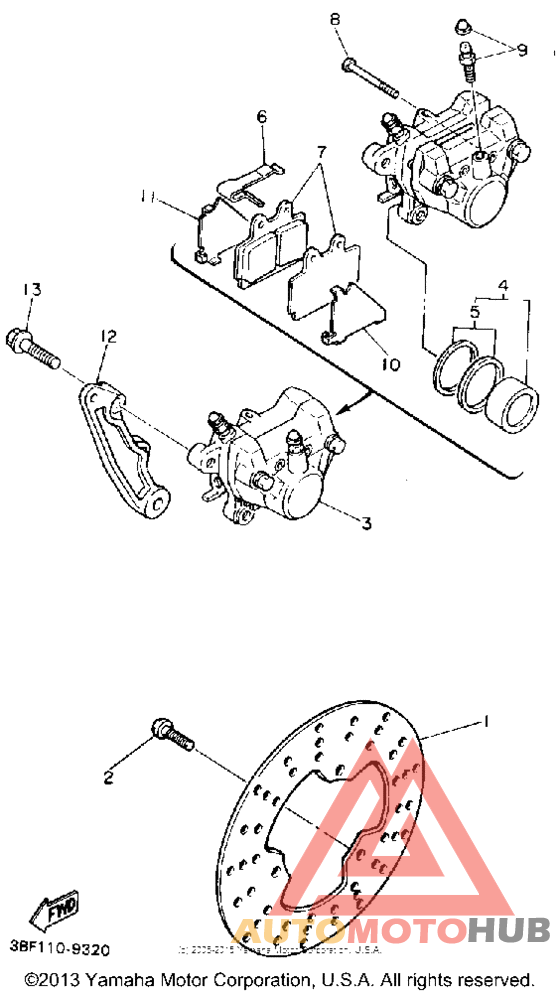 Задний суппорт