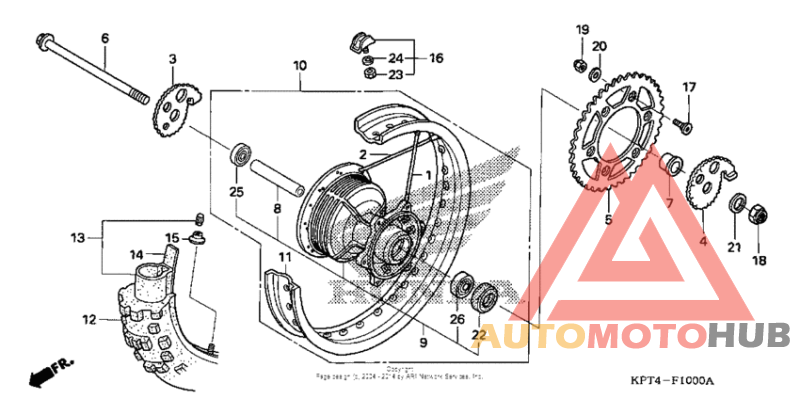 Переднее колесо