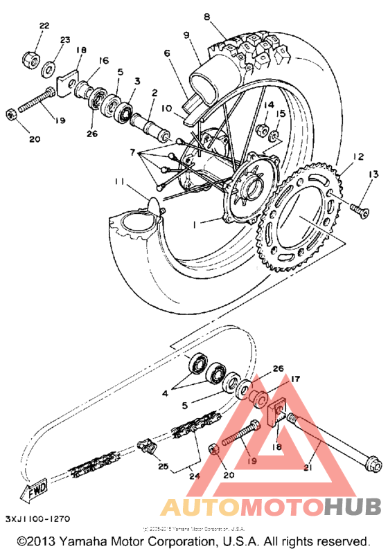 Переднее колесо