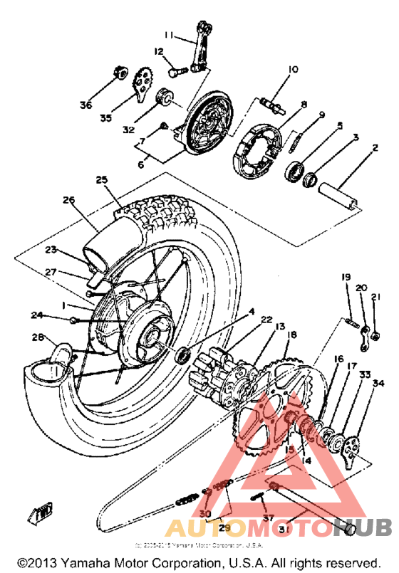 Переднее колесо