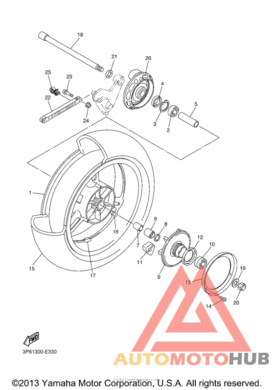 Переднее колесо
