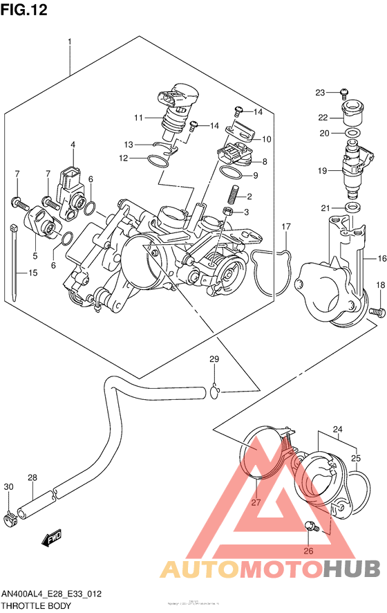 Throttle Body (An400Al4 E33)