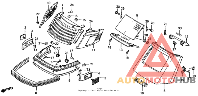 Front cover + front skirt