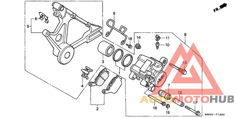 Задний суппорт
