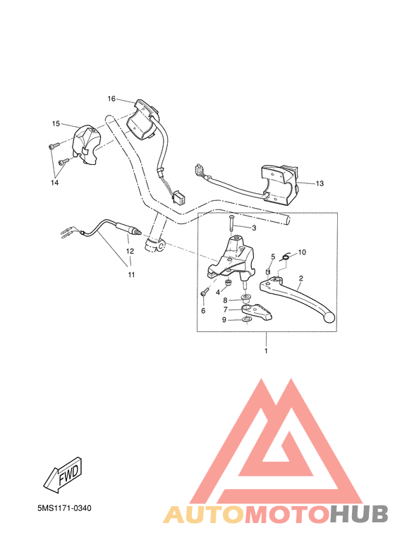 Handle switch. lever