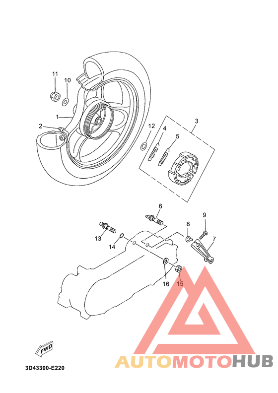 Переднее колесо