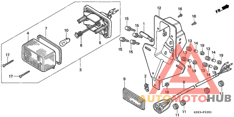 Taillight unit ass`y
