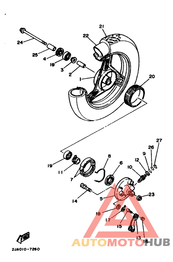 Переднее колесо