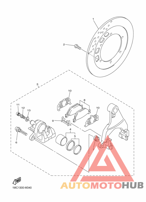 Задний суппорт
