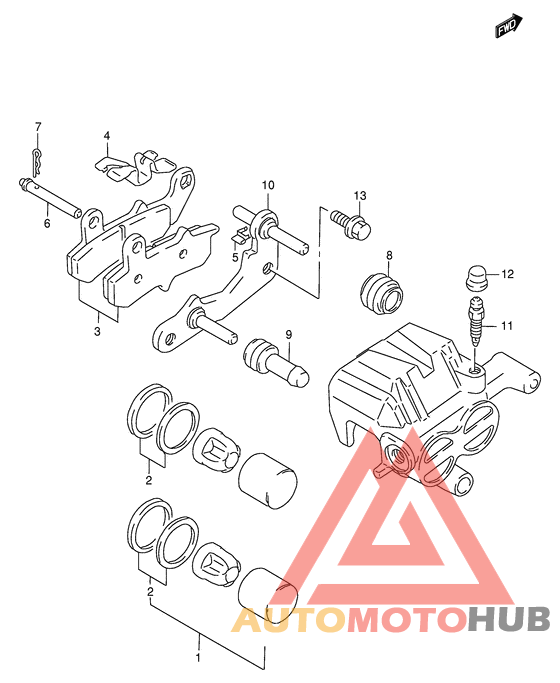 Задний суппорт