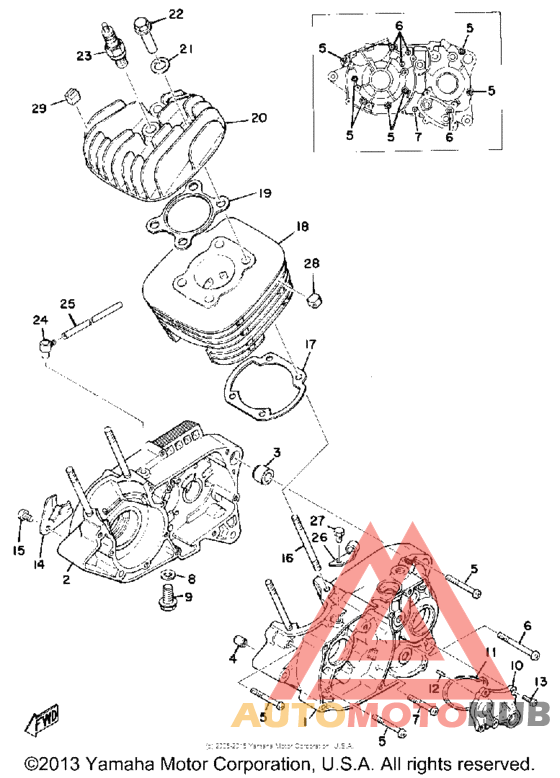 Crankcase cylinder