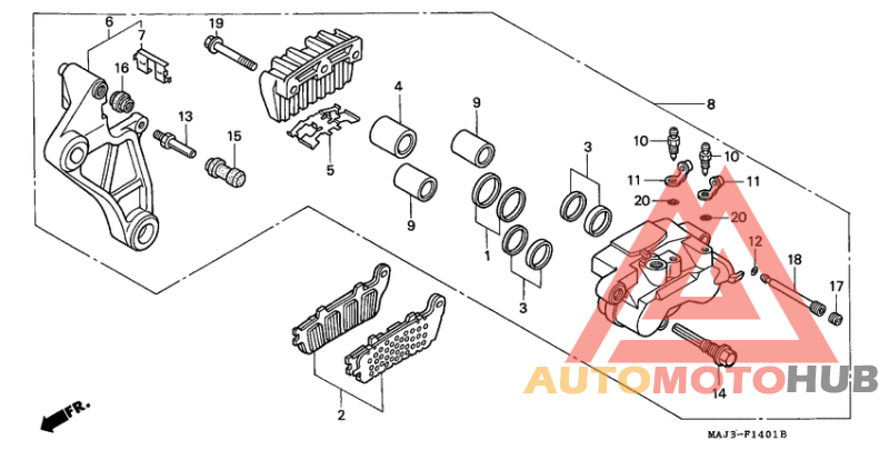 Задний суппорт