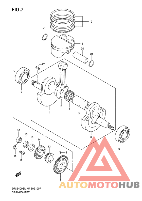 Вал коленчатый
