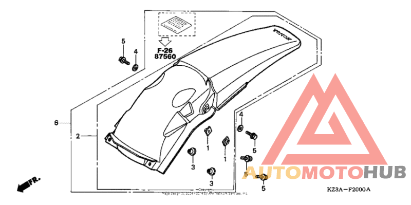 Задний бампер