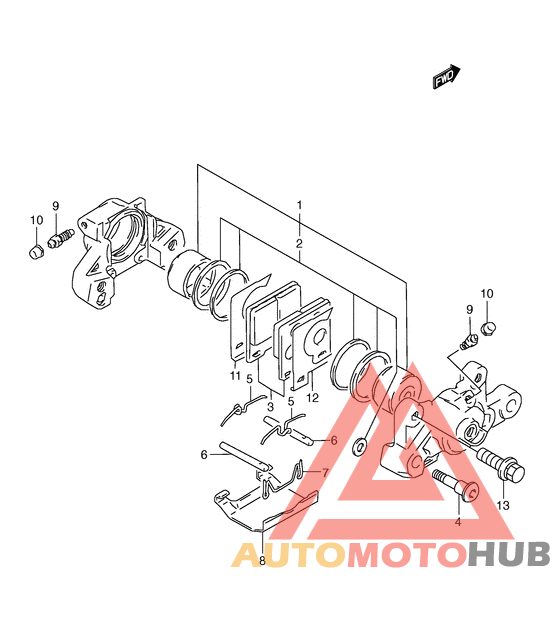 Задний суппорт