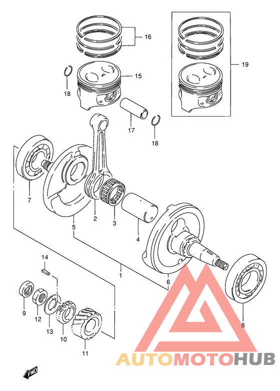 Вал коленчатый