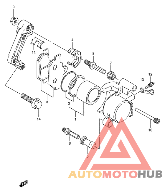 Передний суппорт