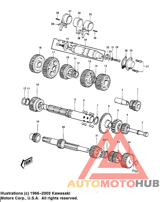 Transmission/change drum 1/2