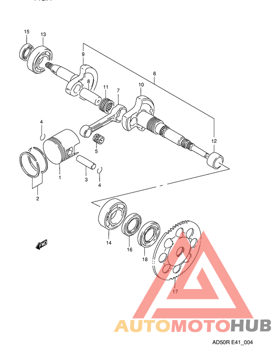 Вал коленчатый