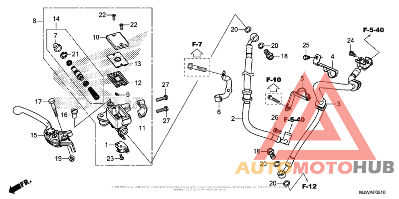 Front Brake Master Cylinder (Cbr500Ra)