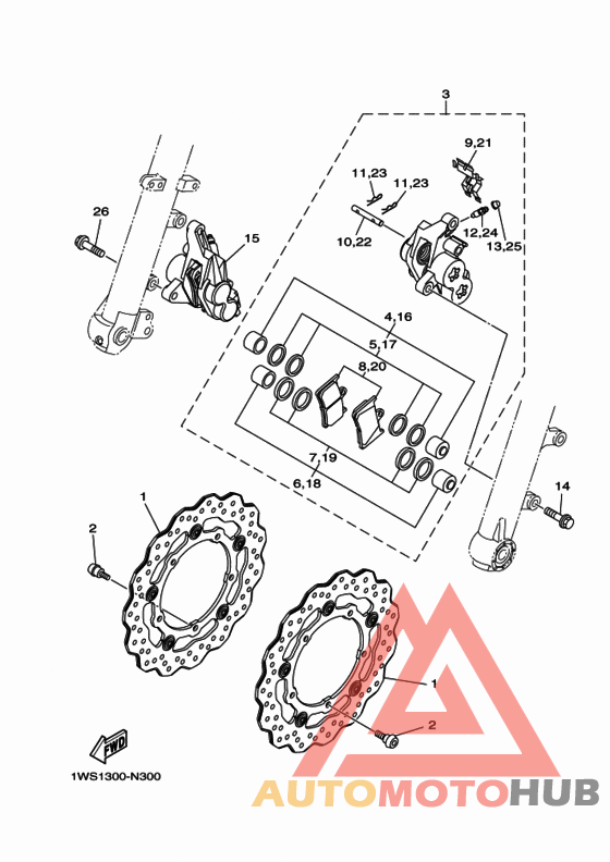 Передний суппорт